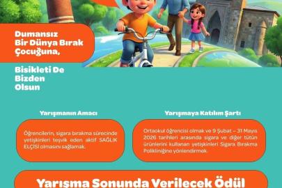 Erzurum İl Sağlık Müdürlüğü’nden dumansız bir gelecek için anlamlı yarışma