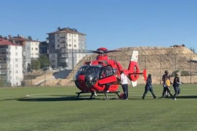 Malatya’da ambulans helikopter 70 yaşındaki hasta için havalandı