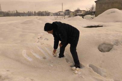 Muş’ta bembeyaz kar bir gecede kahverengiye dönüştü