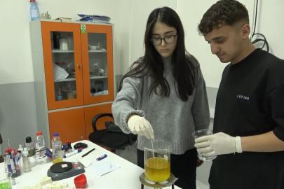 Öğrencilerden örnek proje: Atık yağlar sıvı sabuna dönüşüyor