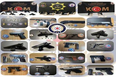 Elazığ’da aranan 124 kişi yakalandı, 53 ruhsatsız silah ele geçirildi