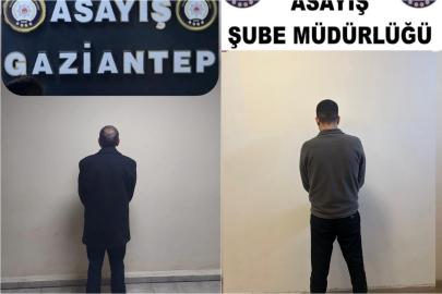 Gaziantep'te hapis cezası bulunan 2 şüpheli yakalandı