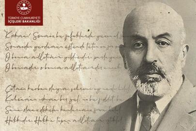 İçişleri Bakanlığı'ndan İstiklâl Marşı mesajı