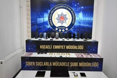 Kocaeli'de dolandırıcılık operasyonu: 18 tutuklama