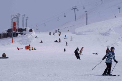 Palandöken bayramda cıvıl cıvıl