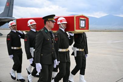 Şehit binbaşının cenazesi Isparta'ya getirildi