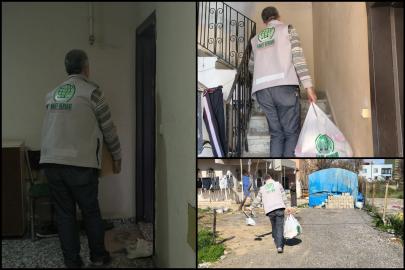 Umut Kervanı İskenderun’da ihtiyaç sahibi ailelere et ve gıda ulaştırdı