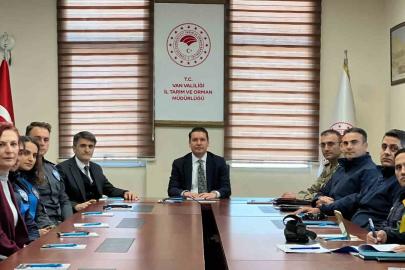 Van’da inci kefali av yasağı öncesi komisyon toplantısı yapıldı