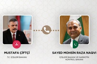 Bakan Çiftçi, Pakistanlı mevkidaşı Naqvi ile görüştü