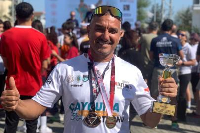 Burdurlu sporcu kürsüye çıktı