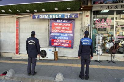 Gaziantep'te son kullanma tarihi geçmiş ürün satan kasap kapatıldı