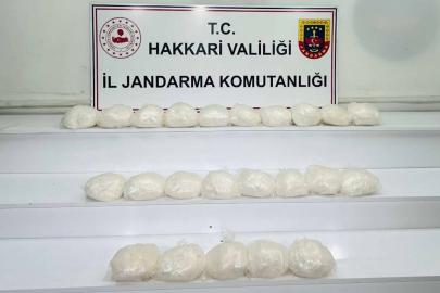 Hakkari’de 22 kilogram metamfetamin ele geçirildi