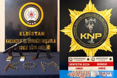 Kahramanmaraş’ta silah ve uyuşturucu operasyonu: 2 tutuklama