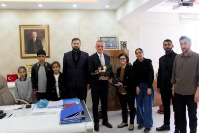 Kütüphaneler Haftası Kapsamında Kaymakam Minuz’a Ziyaret