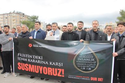 Mardin’de “idam yasası”na tepki: Filistin için basın açıklaması
