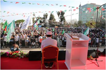 Mevlid-i Nebi mitingi Adana'da yoğun bir katılımla başladı