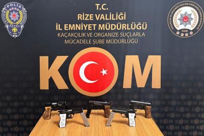 Rize’de silah operasyonu: 32 şahıs hakkında işlem yapıldı