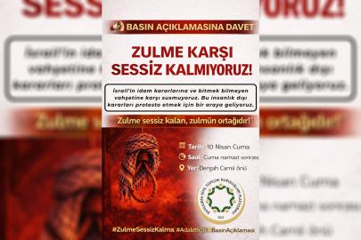Şanlıurfa'da Gazze için basın açıklaması çağrısı