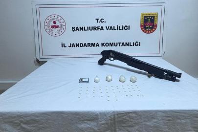 Şanlıurfa'da uyuşturucu operasyonu: Sentetik madde ve tüfek ele geçirildi