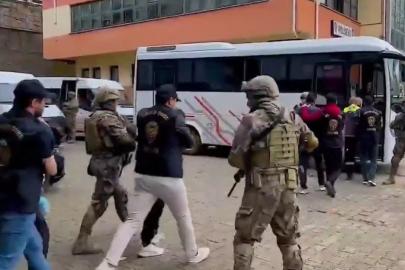 Artvin merkezli 22 ilde organize suç operasyonu: 23 tutuklama