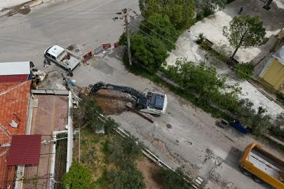 Düğerek'te yol çalışmaları başladı