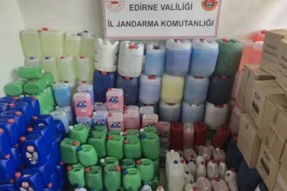 Edirne’de sahte deterjan operasyonu: 3 bin litreden fazla ürün ele geçirildi