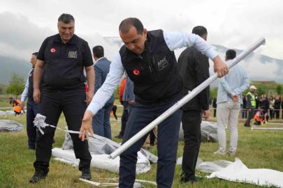 Iğdır çadır kent yönetiminde Türkiye’ye örnek olmayı hedefliyor