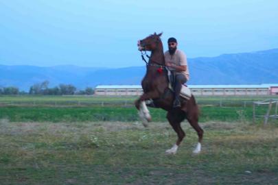 "Mehmet: Fetihler Sultanı" oyuncusu Mustafa Kaya, Muş’ta film atlarını hazırladı