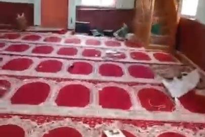 Tahrip edilen köy camisi belediye ekiplerince yeniden ibadete hazır hale getirildi