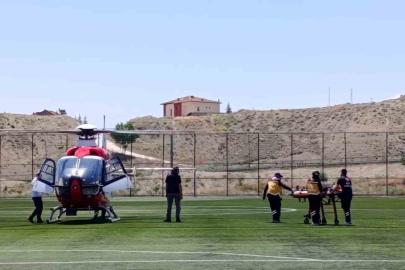 Ülseratif kolit hastası hava ambulansıyla Malatya’ya sevk edildi