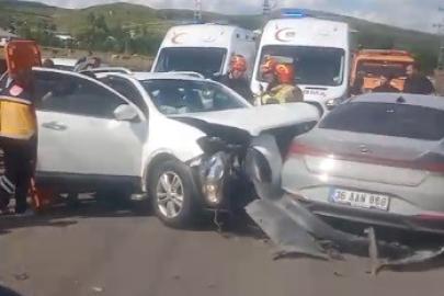 Kars’ta zincirleme kaza: 8 yaralı