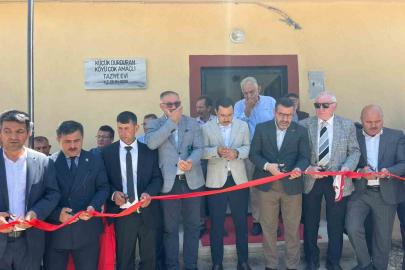Küçükdurduran Köyü’nde dayanışmanın eseri Taziye Evi hizmete açıldı