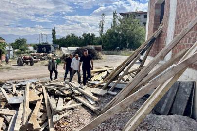 Akçadağ’da cami inşaatı devam ediyor
