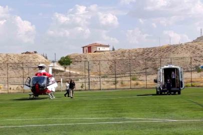 Darende’de 97 yaşındaki hasta hava ambulansıyla Malatya’ya sevk edildi