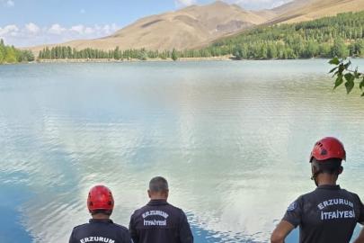 Erzurum’da gölete giren şahsın cansız bedenine ulaşıldı
