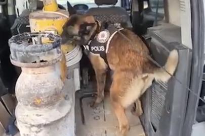İş makinesi içerisinde uyuşturucu ele geçirildi: 1 tutuklama