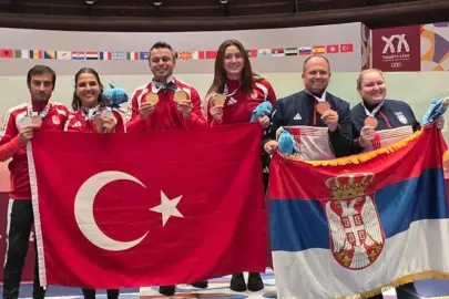 Jandarma sporcularından Akdeniz Oyunları’nda altın madalya