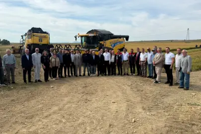 Keşan’da ilk çeltik hasadı coşkusu