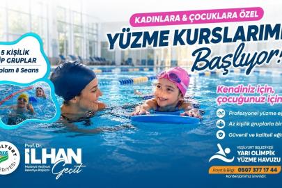 Yeşilyurt Belediyesi Yarı Olimpik Yüzme Havuzunda yüzme kursları başlıyor